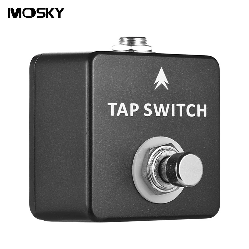 Гитарная педаль Mosky Tap Tempo Switch — универсальный разъем 1/4 дюйма, цельнометаллический корпус для задержки, реверберации и многого другого (мгновенного действия)