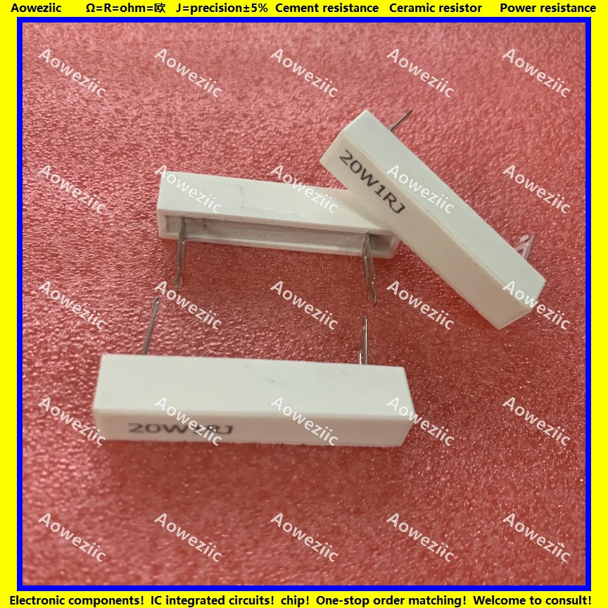 10 шт. SQZ 20W47RJ 50ΩJ 51R 75R 91R 100R 200R 470R 500R 1R 2R 3R 3.3R 3.9R Ом 5% одинарный наконечник вставки из ножки керамический цементный резистор