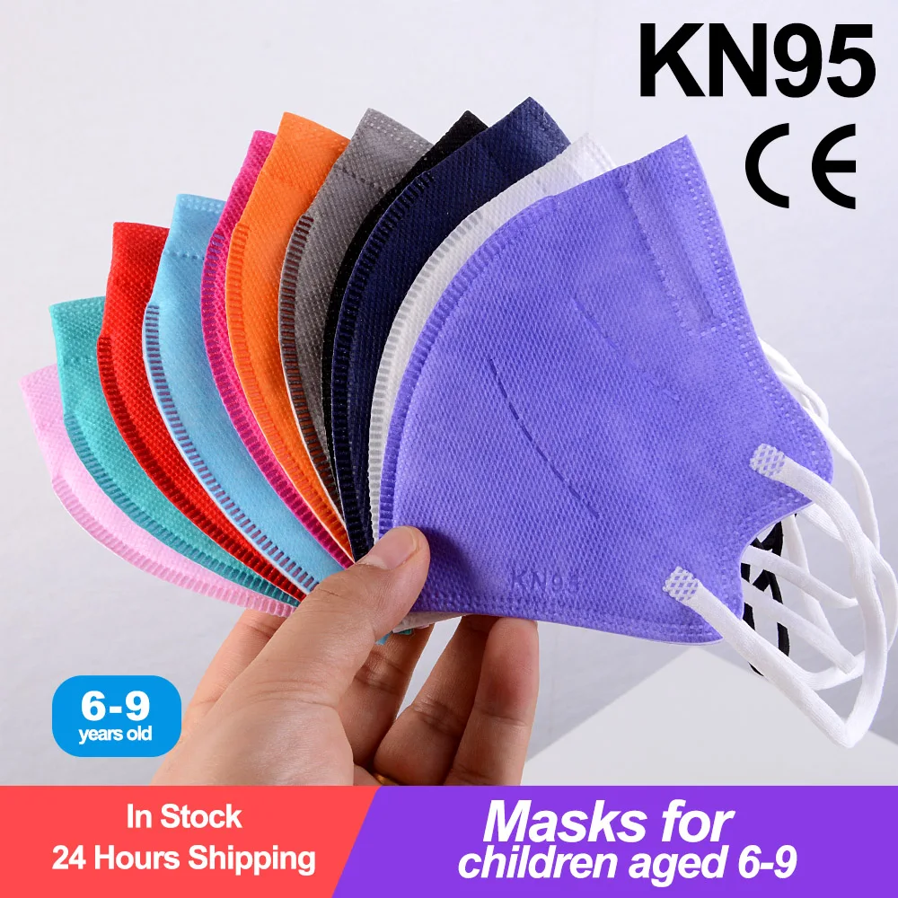 10/20/50 шт маска для детей kn95mask детская ffp2mask многоразовые ce ребенка маска смываемая маска fpp2 kn95 mascarillas детей 3 вида цветов