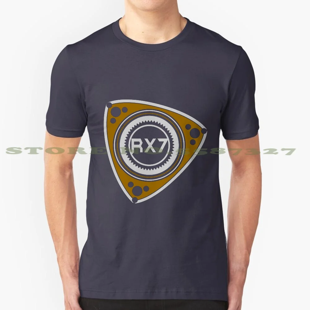 Rx7 Поворотный двигатель 100% хлопок футболка Rx7 Поворотный двигатель Jdm автомобильный Легенда