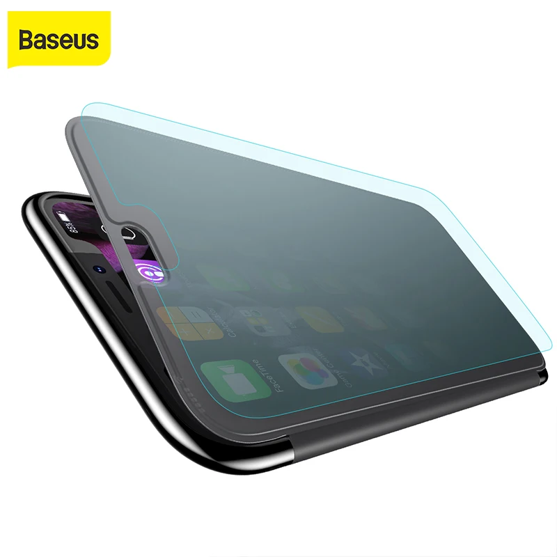 Чехол Baseus для телефона с полной защитой, Ультратонкий чехол из ТПУ для iPhone XS Max XS XR, чехол со стеклянной защитной пленкой