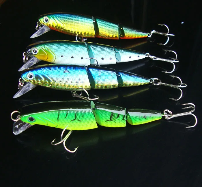 Рыболовная Приманка Minnow 3 сегмент рыбы искусственные жесткие приманки 10 см 16 г