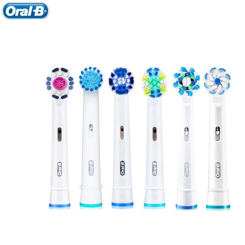 Фото Oral B Сменные насадки для зубных щеток с точным вращением, электрическая зубная щетка с 4 головками EB17/EB18/EB20/EB25/EB30/EB50/EB60 №1