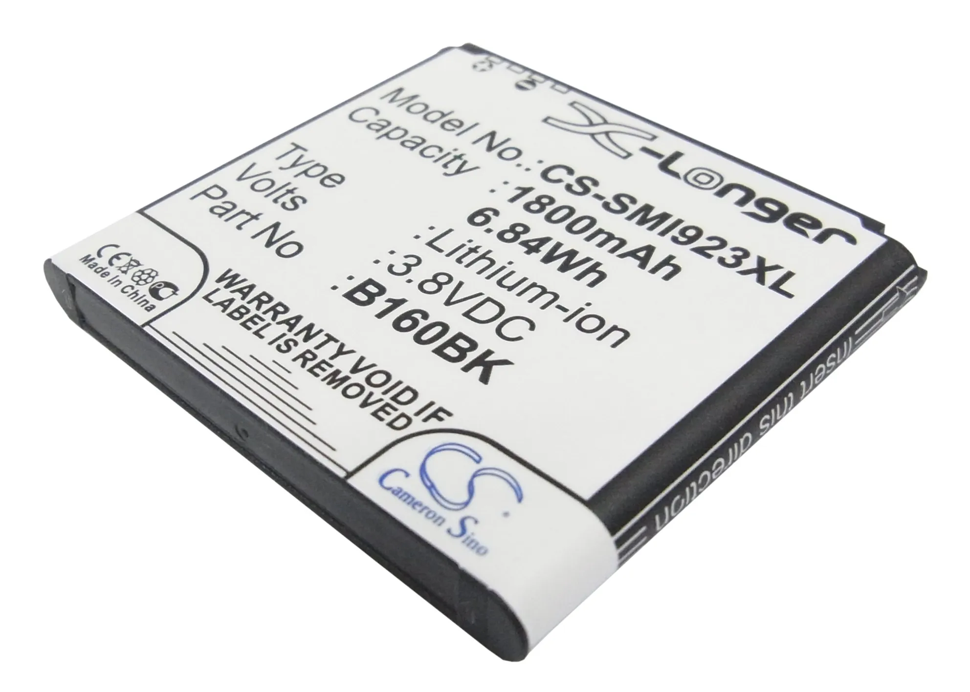 CS 1800 мАч/6.84Wh батарея для Samsung Galaxy папка, галактики, золотые, GT-I9230,GT-I9235,SHV-E400,SHV-E400S B160BE,B160BK