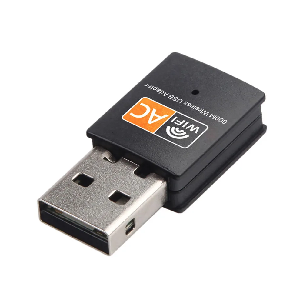USB Wi-Fi адаптер, 2,4 ГГц + 5 ГГц, 600 Мбит/с, для Windows XP/Vista/7/8/8.1/10 Mac