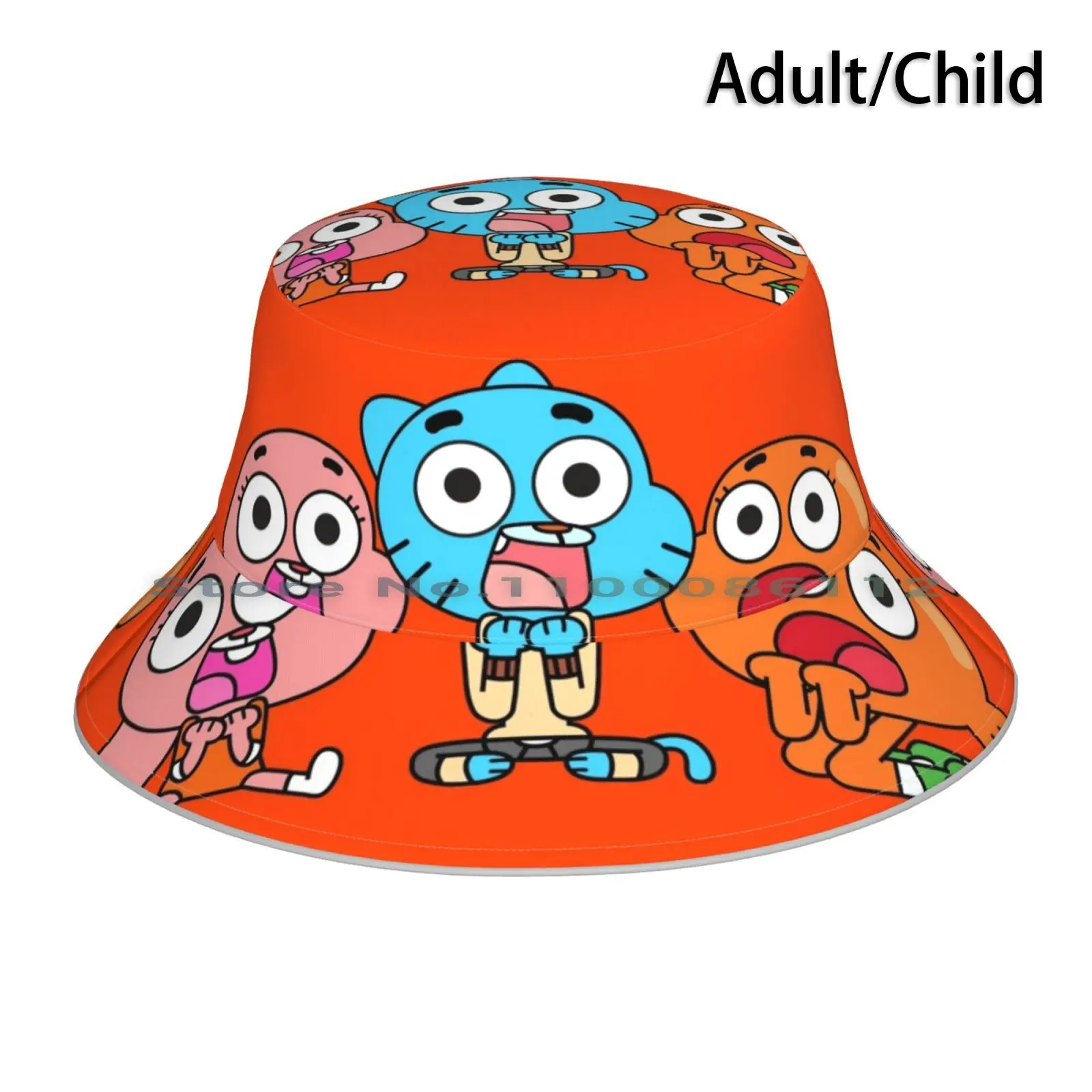 Панама Gumball Darwin Anais, Солнцезащитная шапка Gumball Watterson Darwin Watterson Anais Watterson, милый мультяшный синий кот