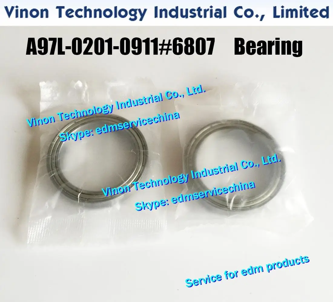 Фото Шарикоподшипник EDM F607 A97L-0201-0911 # 6807 (5 шт.), совместим с серией 0iA/1iA/0iB/1iB/iC A97L, запасная часть A97L.0201.0911/680 №2