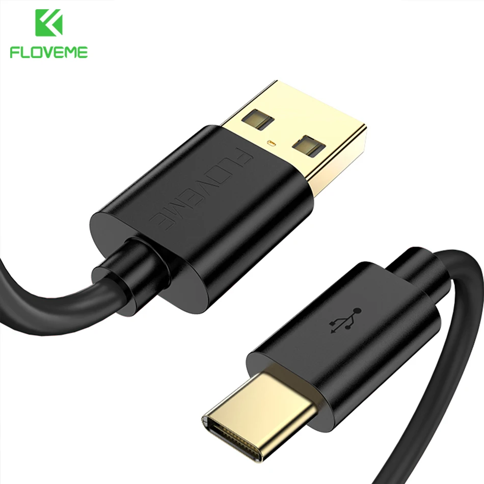 Кабель FLOVEME 2 а типа C, ПВХ шнур для быстрой зарядки, кабель передачи данных для телефона Huawei Samsung A50, A51, Note20, Ultra, A70, S20, S10 Plus, S9, кабель