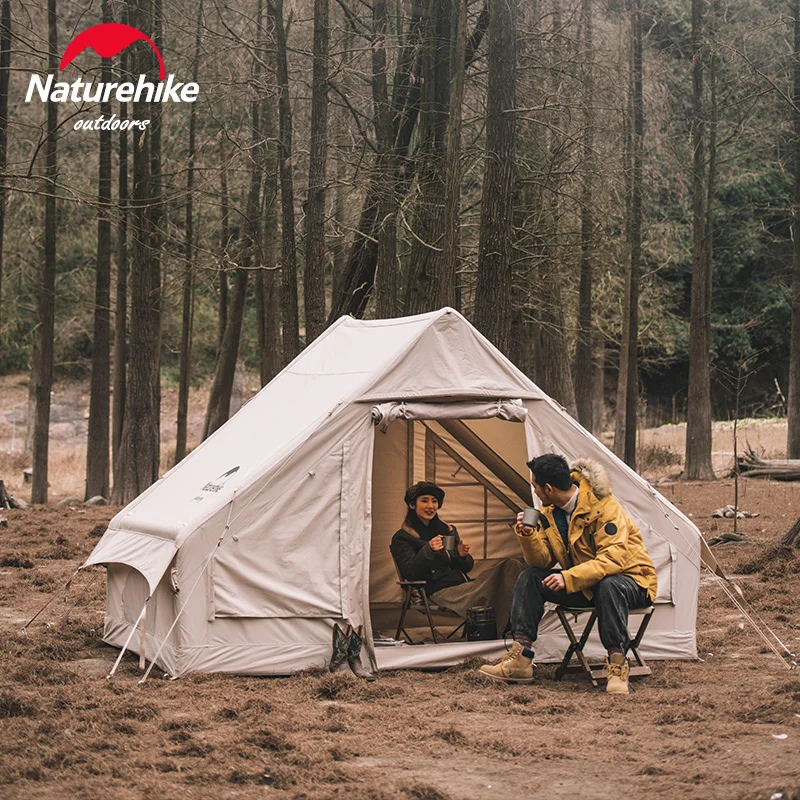 Палатка Naturehike Air 6,3 надувная, на 2-4 человека, с воздушным насосом
