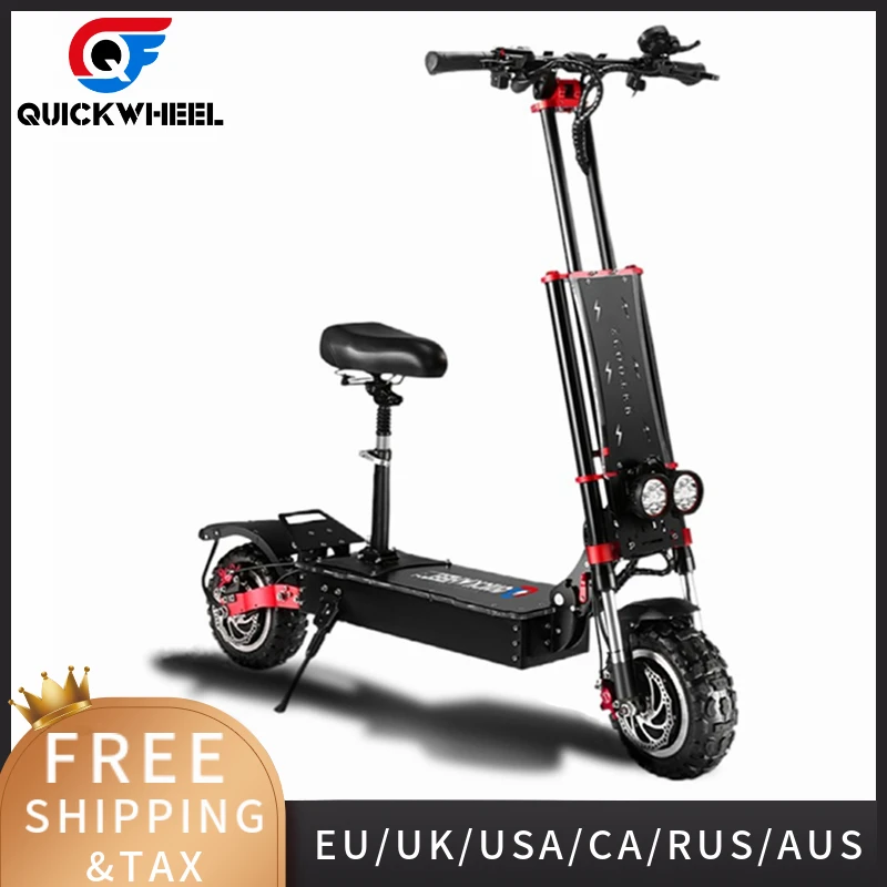 Скутер Quickwheel Explorer Pro, высокоскоростной, 11 дюймов, 60 в, 6000 Вт, 85 км/ч