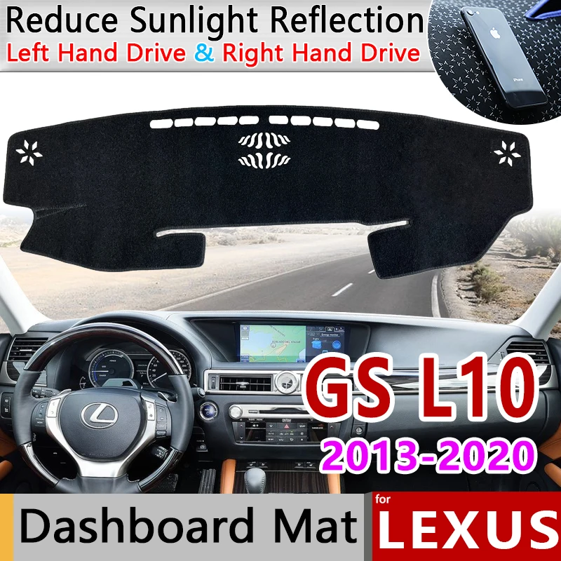 Коврик для приборной панели, коврик для приборной панели, коврик для Lexus GS 350 250 450h L10 2013 ~ 2020,2014 2015 2016 2017 2018 20219 защита от солнца, накидка, аксессуары для подушки