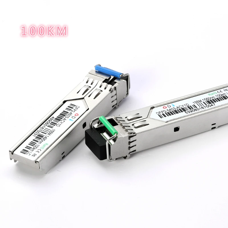 Волоконно-оптический модуль LC SFP 1,25G LC 10206080100KM 13101490 нм, одноволоконный оптический SFP, совместимый с Mikrotik Cisco (art.: 3920b96d70fa2) - 3920b96d70fa2