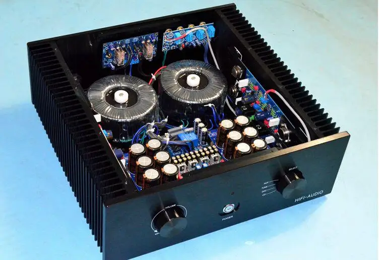 AM-90 KSA-50 Интегрированный усилитель Hi-Fi усилитель 8x металлический выходной чип 300 Втx2