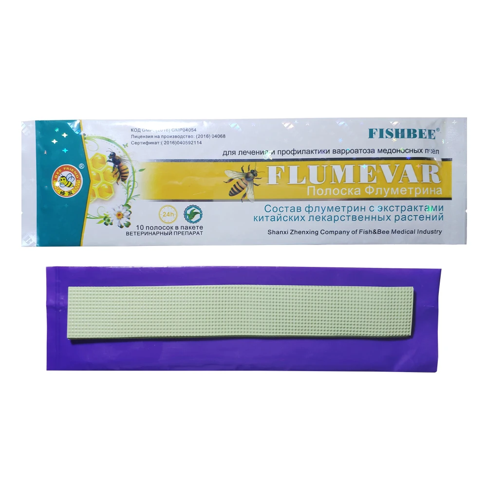 Фото МЕДИЦИНСКИЕ ПОЛОСЫ FLUMEVAR FLUMETHRIN BEE ДЛЯ VARROA MITE №3