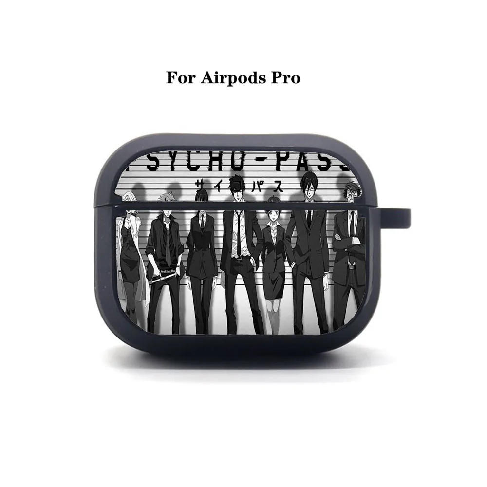 Чехол для наушников в стиле аниме Psycho-Pass AirPods Pro, чехол для наушников Apple AirPods Pro, мягкий силиконовый защитный чехол для наушников Bluetooth