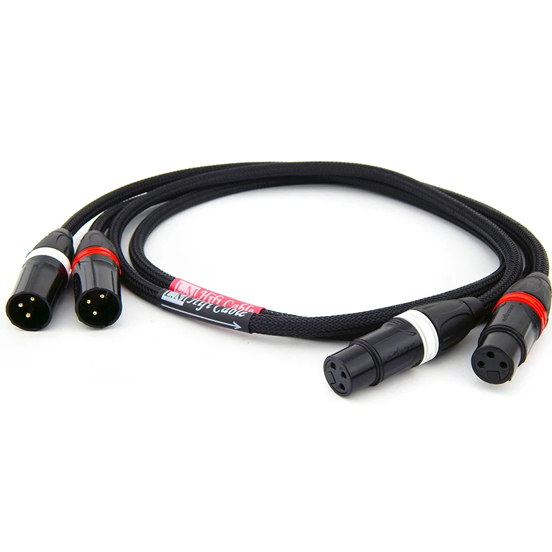 Фото HiFi аудио XLR штекерный кабель для усилителя XLR к разъему XRL Домашний аудиокабель высокого класса линия подключения аудио CD TV Кабель плеер №2