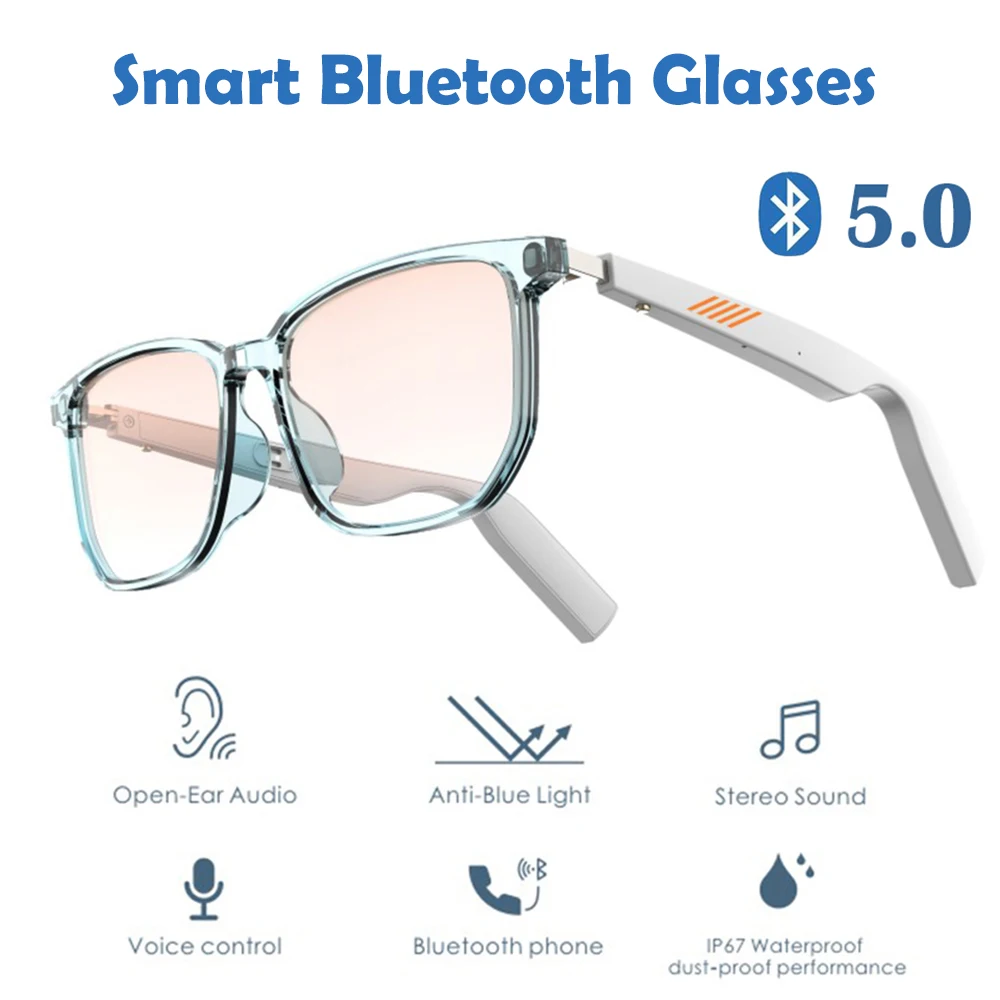 Смарт-очки Bluetooth TCW01, музыкальные очки IP67, водонепроницаемые и пыленепроницаемые, с голосовым управлением, Bluetooth 5,0, очки с защитой от сисвети...