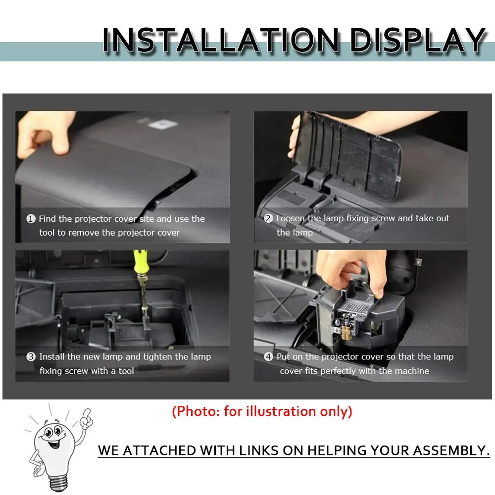Фото VLT-HC6800LP 915D116O13 VLTHC6800LP Профессиональная сменная лампа для проектора с проекторами Mitsubishi HC6800 HC6800U №3