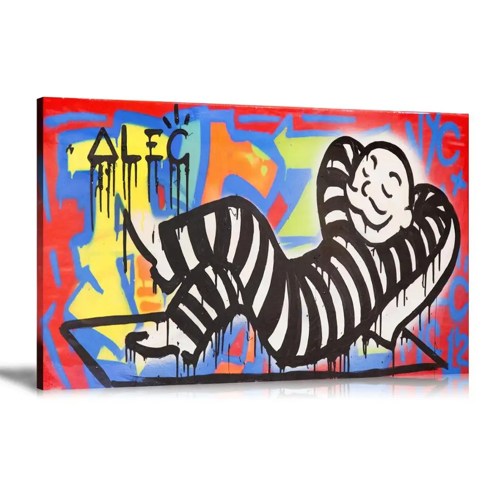 HD печать Alec Monopoly картина маслом домашний декор настенное искусство на холсте Jailbird печать на холсте картина на холсте