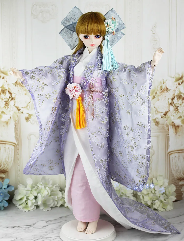 Фото 1/4 1/3 BJD японское кимоно юката наряд для BJD/SD MSD SD13 Big Girl не включает куклу и другие аксессуары E2490 №3