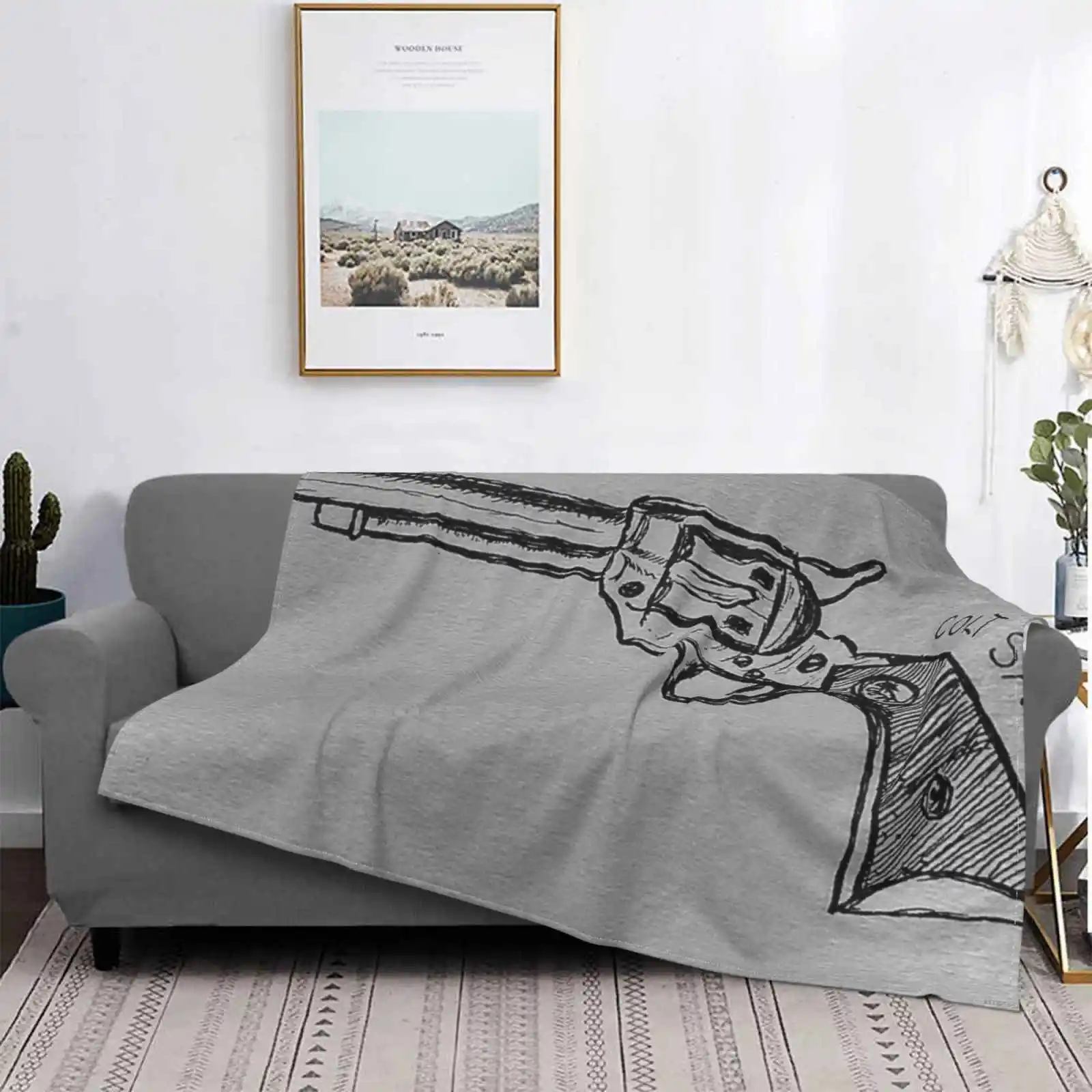 Новейшее супермягкое теплое тонкое одеяло Colt Saa R для рисования, одеяло для стрельбы, армейская сумка для стрельбы в уезде, Западная пленка