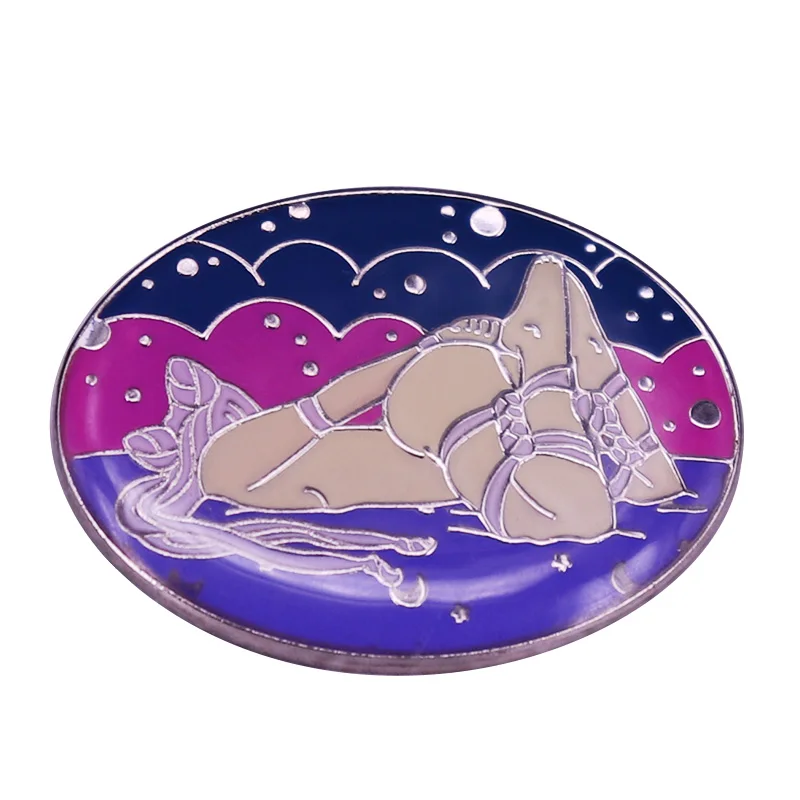 Фото Find Love in Moon светильник Sexy Princess брошь, эмалированный штифт №1
