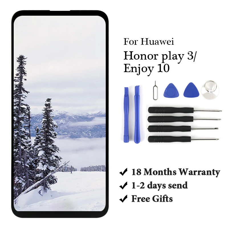 Сенсорный ЖК-экран для Honor Play 3, кодирующий преобразователь сенсорного экрана в сборе дюйма, без рамки, оригинальный производитель
