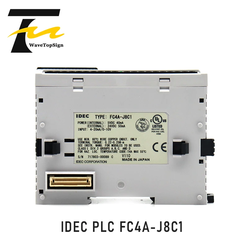 IDEC PLC FC4A-J8C1 аналоговый модуль ввода-вывода 8 входов FC4A-J8C1 Напряжение 0 до 10VDC ток 4 к 20mA лестница обновления Тип