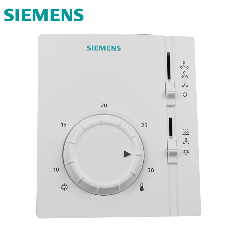 Электромеханический комнатный термостат Siemens для 2-трубных вентиляторных катушек, переключатель нагрева cool RAB11.1