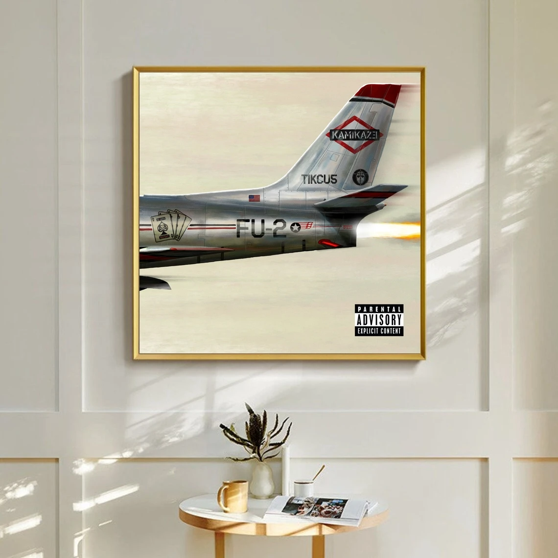 Фото Музыкальный альбом Eminem Kamikaze, печать плакатов, художественная картина на холсте, настенная гостиная, домашний декор (без рамки) №3
