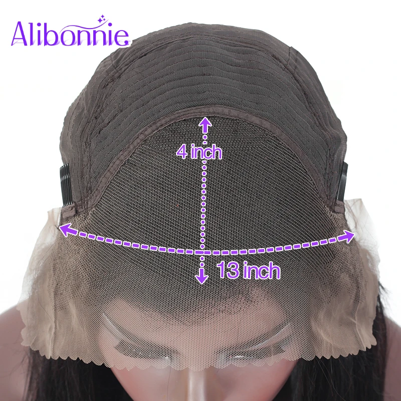 Фото Парик Alibonnie 13X4 с кудрявыми волосами, парики из человеческих волос на сетке спереди, парик из кудрявых человеческих волос 13X6, парики на сетке ... №5