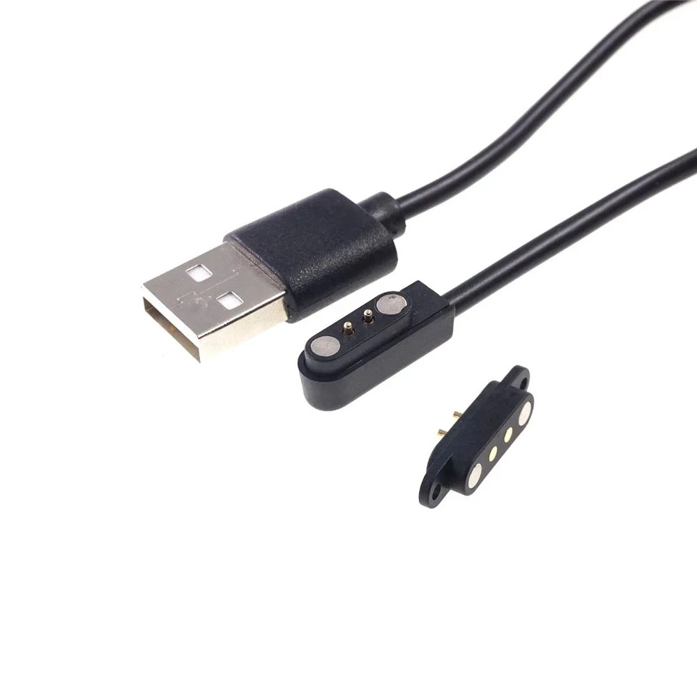 Фото 2,8 мм магнитный USB-кабель для зарядки «папа-мама» разъем PogoPin для умных часов rozwiązanie питания 2-контактные магниты контактная панель печатная плата припой №2