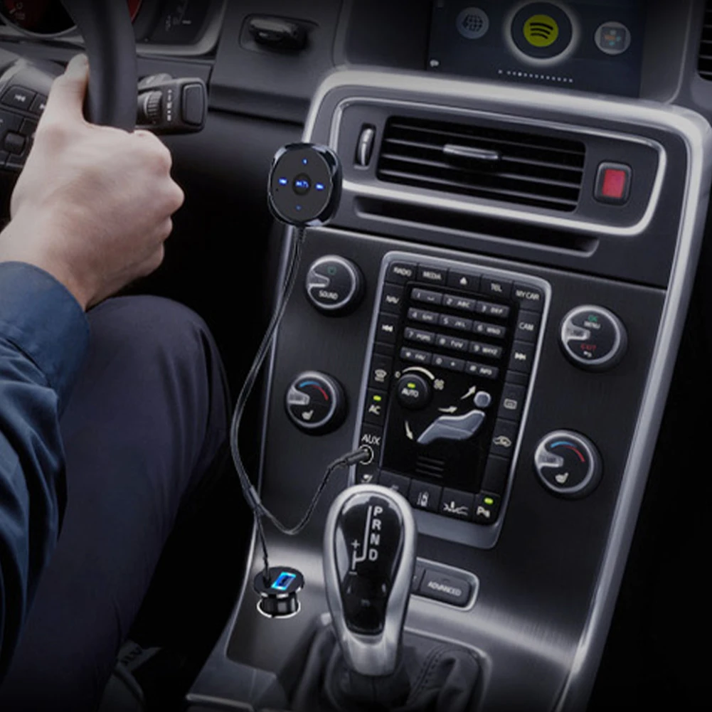 Фото Автомобильный комплект 12-24 В с Bluetooth, беспроводной приемник для звонков в режиме громкой связи, поддержка AUX, потоковая передача музыки, авто... №3