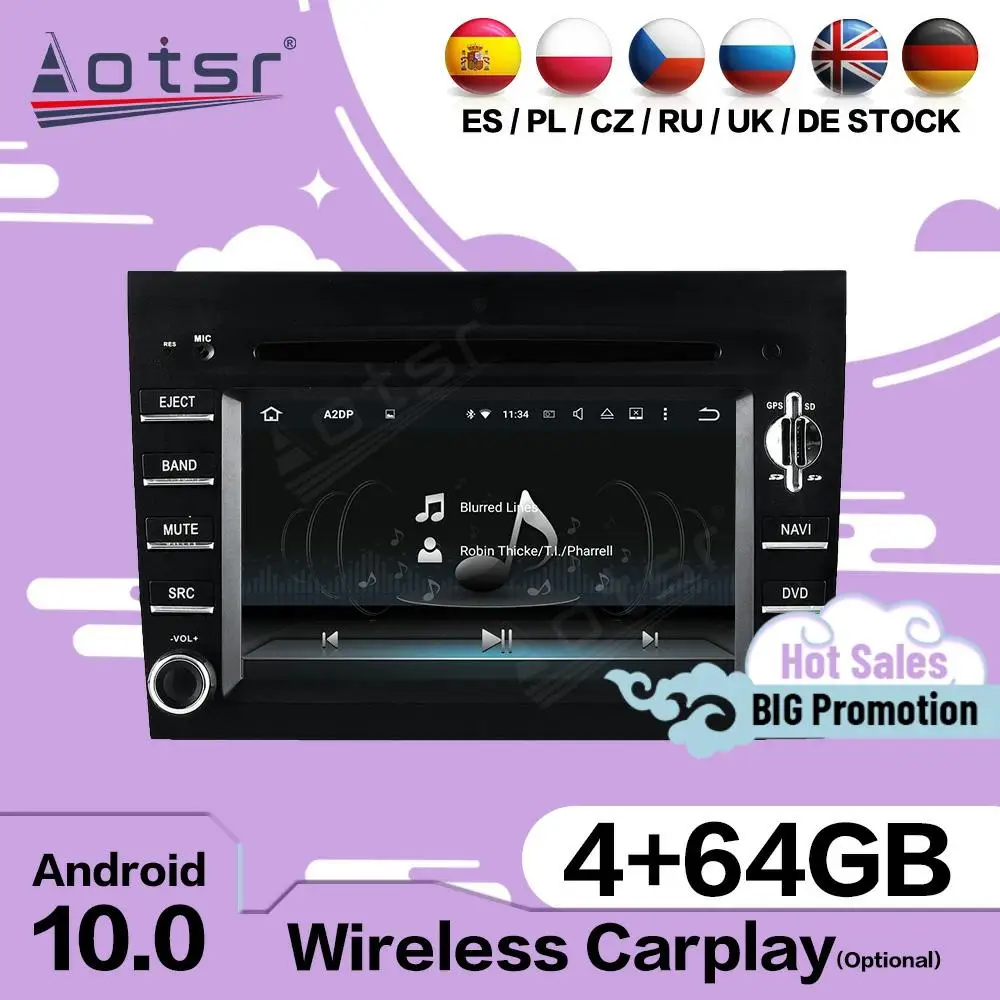 Carplay мультимедийная стереосистема Android для Porsche 911 997 Cayman 2005-2008 Boxter 2005-2012 GPS автомобильный аудиоприемник, головное устройство