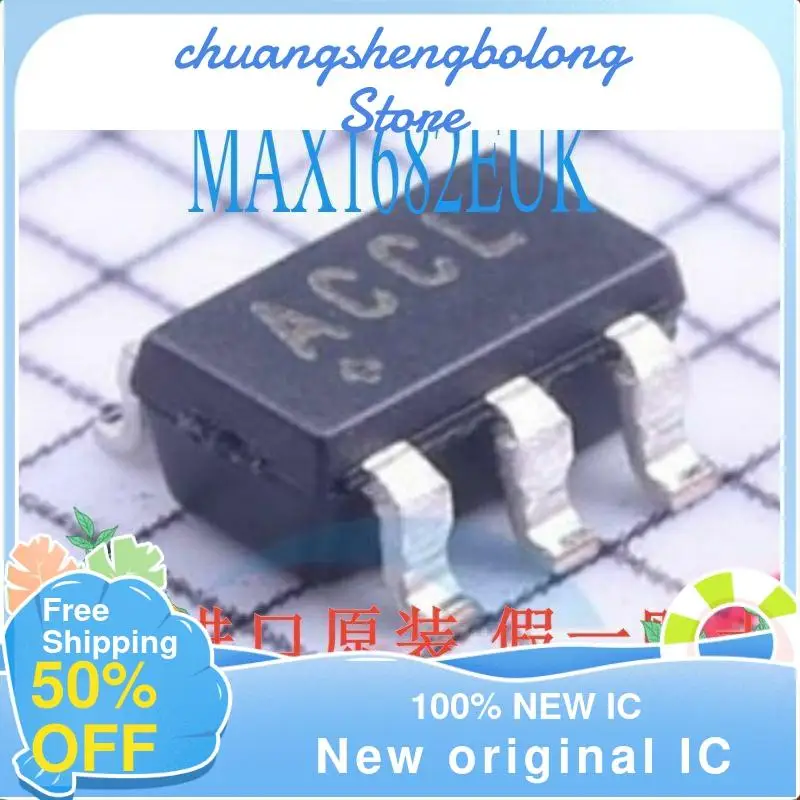 10 шт. MAX1682EUK + T MAX1682EUK SOT23-6 ACCL новый оригинальный IC
