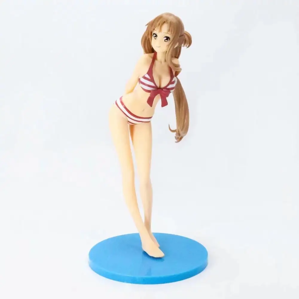 Милый купальник-бикини из аниме «Искусство меча онлайн» Yuuki Asuna Ver. Экшн-фигурка из ПВХ, Коллекционная модель, прекрасные игрушки, кукла