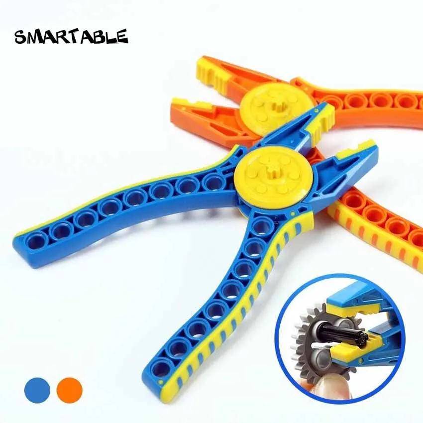 Smartable высокотехнологичные плоскогубцы MOC, демонтаж, экономичный легкий инструмент для деталей штифтов оси, игрушки, совместимая игрушка, 2 шт./лот, подарок