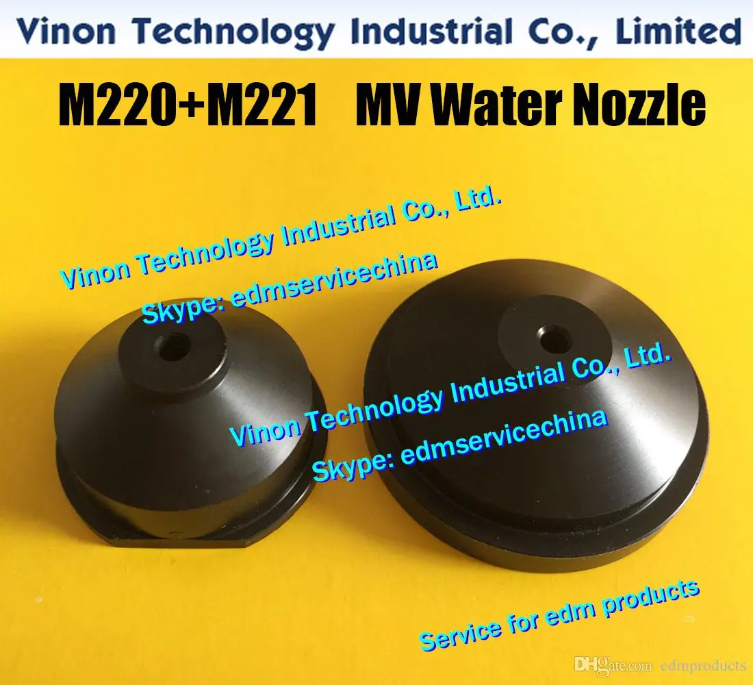 (2 шт.) набор водяных насадок M220 + M221 edm MV Ø 4 мм/Ø 7 мм Верхний и Нижний X085C155H01,X085C155H02,X085C131H01,X085C131H02 для Mitsubishi MV