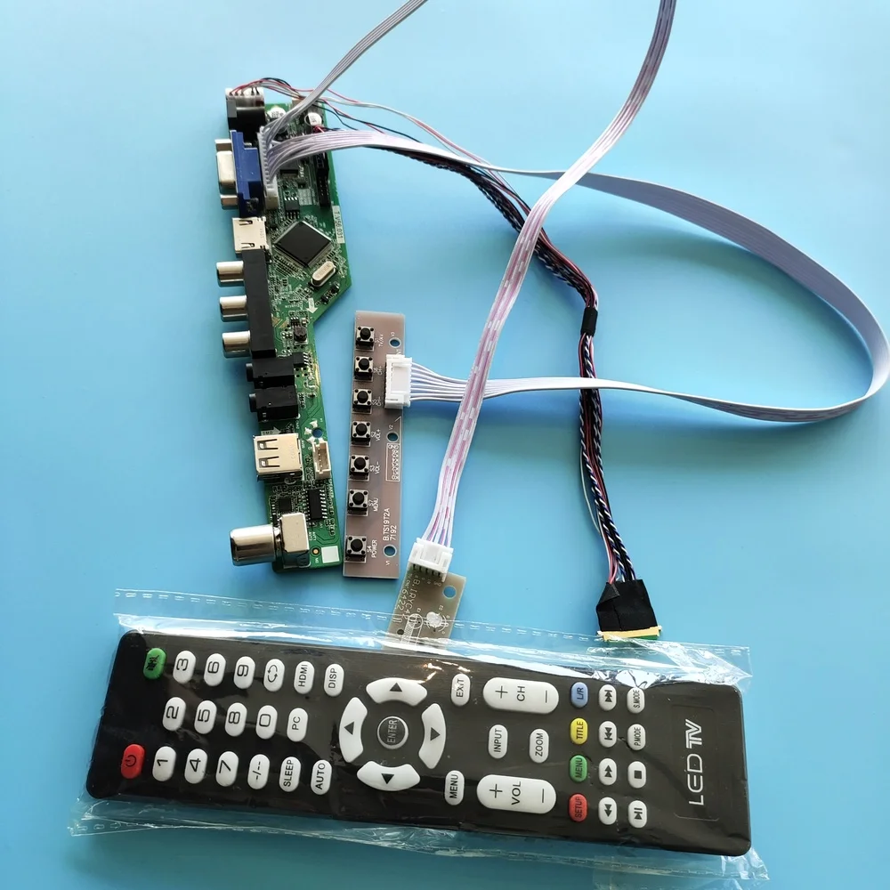 Комплект для LTN173KT03, ТВ, AV-панель, ЖК-дисплей, светодиодный VGA, пульт дистанционного управления 1600X900, USB 40-контактный LVDS 17,3 дюйма, плата драйвера контроллера
