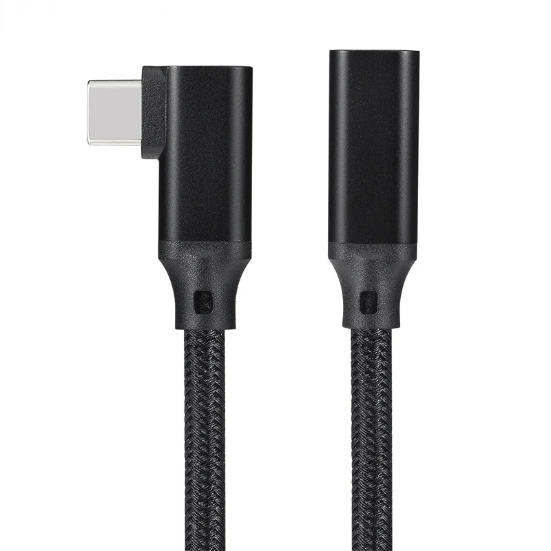 Фото Удлинительный кабель USB типа C, 10 Гбит/с, адаптер USB-C 3.1 Gen2 «мама-папа», совместимый удлинитель TB3, для высокоскоростной передачи данных №3