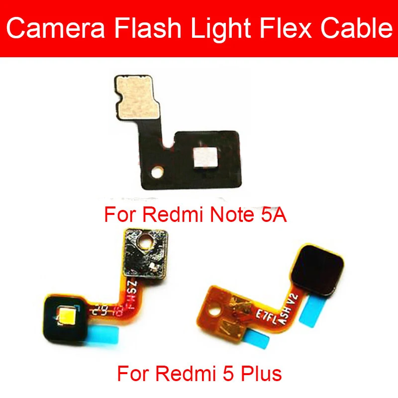 Гибкий кабель для вспышки камеры Xiaomi Redmi 5 5A Plus, Сменные запасные части для камеры с датчиком приближения