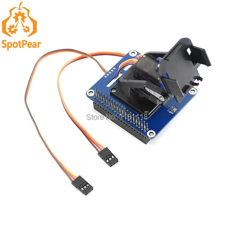 Колпачок Raspberry Pi 2-DOF, с функцией панорамирования и наклона, датчик интенсивности светильник, интерфейс I2C