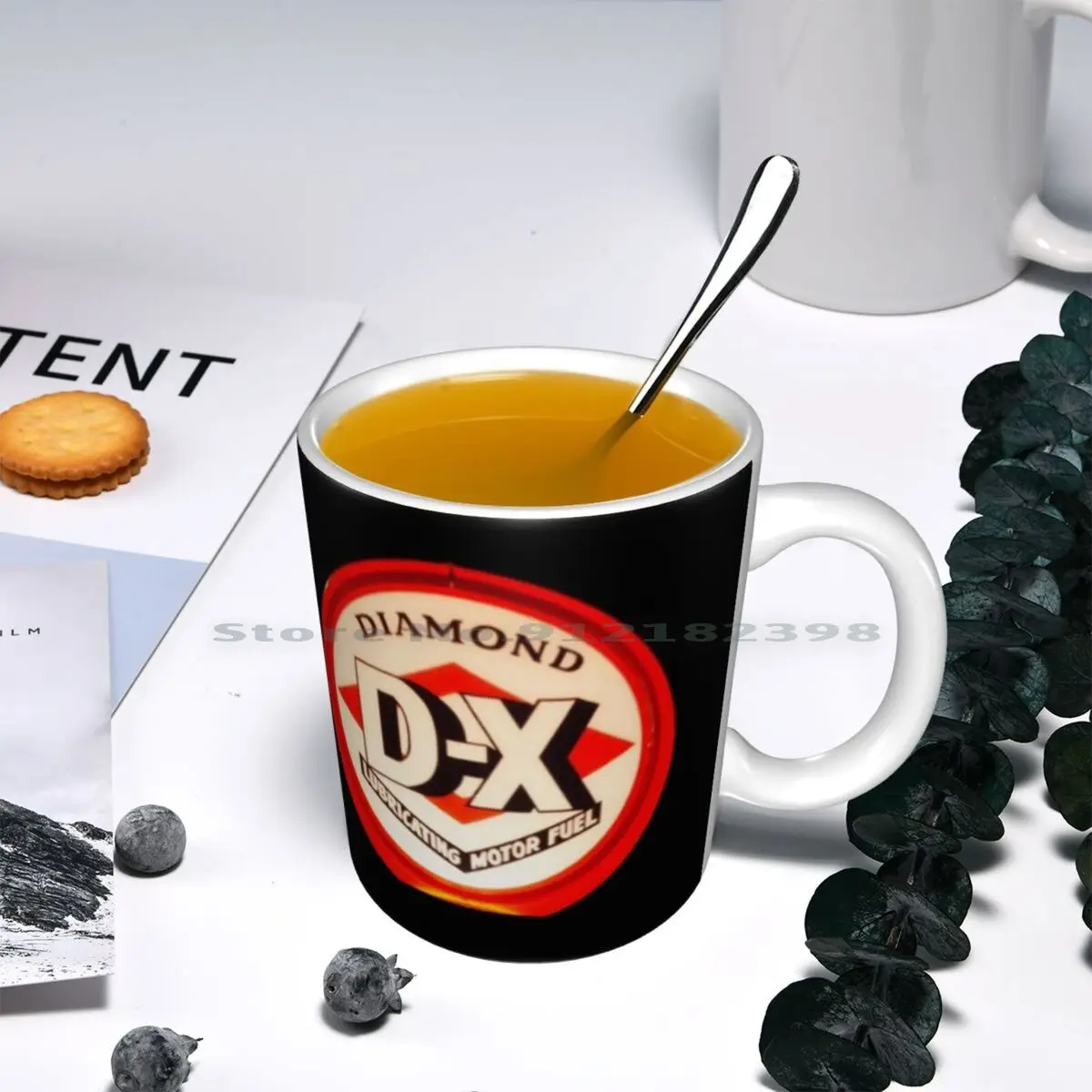 Керамические кружки Diamond X, кофейные чашки, Кружка для молока и чая, газовая станция Diamond D X, газовый насос, газовый шар, ностальгия, автомобильное снаряжение (art.: 3920b80390eaf) - 3920b80390eaf