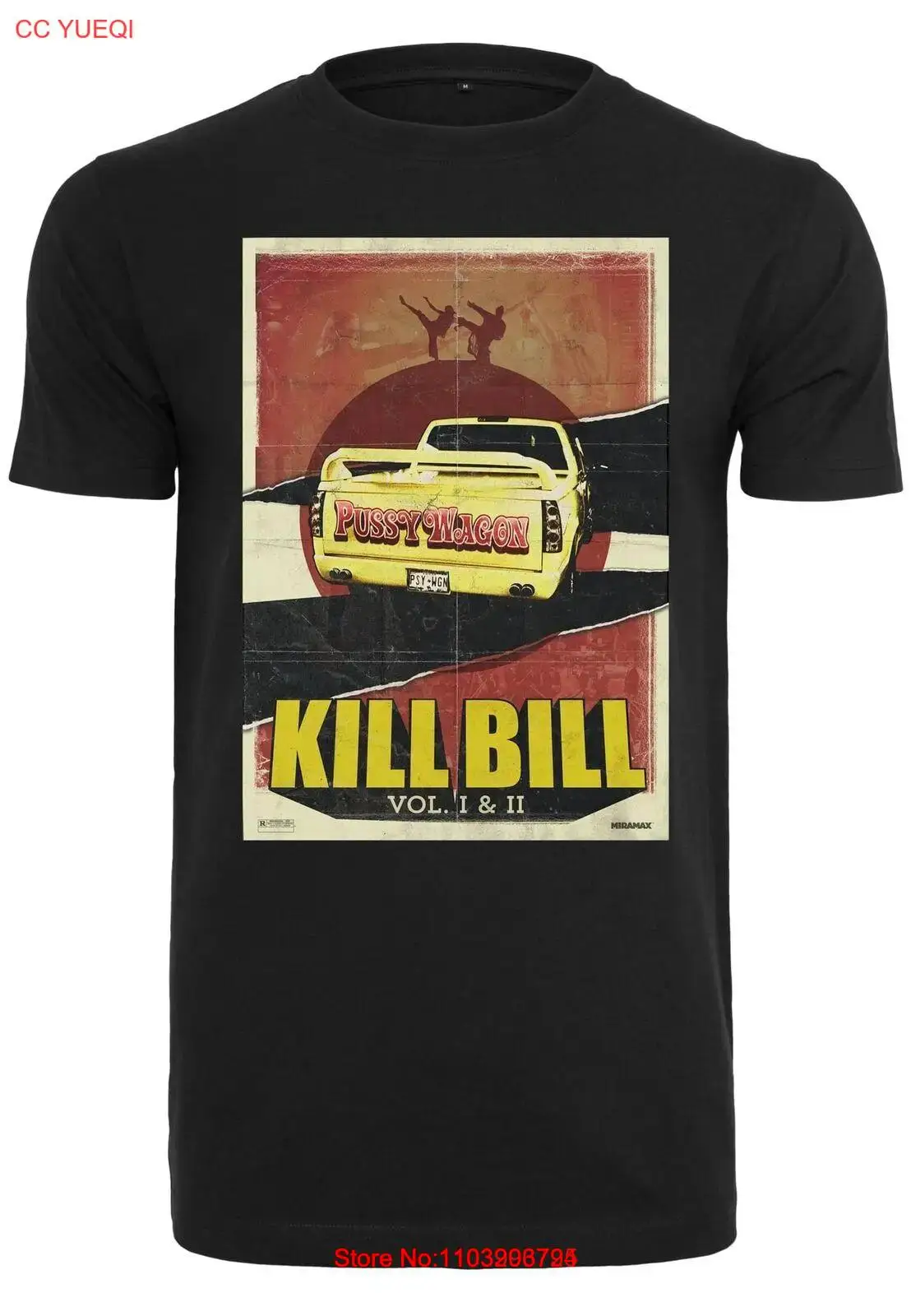 Футболка Merchcode Kill Bill Pussy Wagon с классическим принтом из фильма