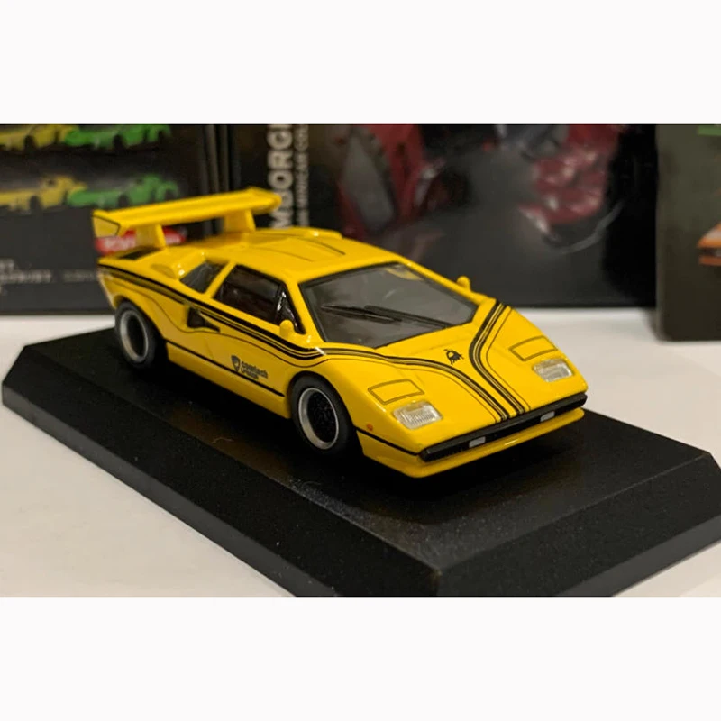 Фото KYOSHO 1:64 Countach LP 500R модель автомобиля из сплава для взрослых, классическая коллекция, статический дисплей, орнамент, подарок №5