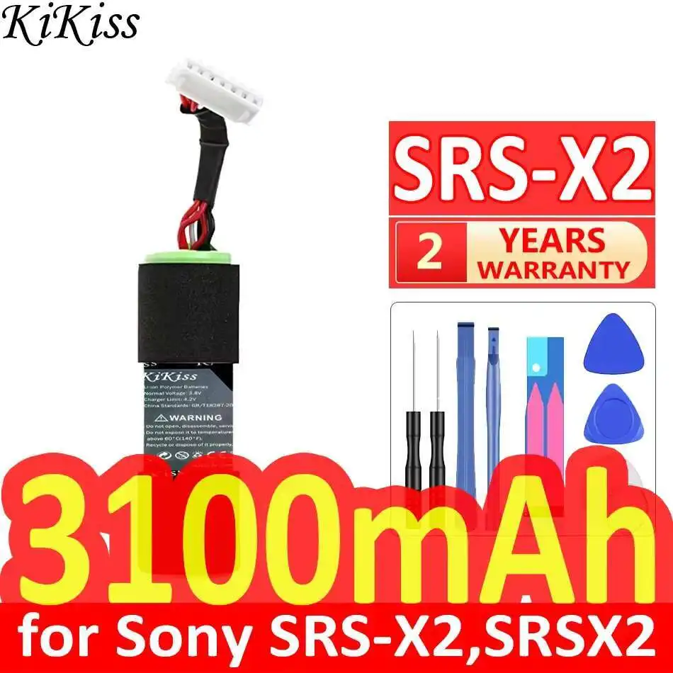 Мощный аккумулятор KiKiss емкостью 3100 мАч SF-02 9-885-197-08 для Sony SRS-X2 SRSX2 Аксессуары и запчасти