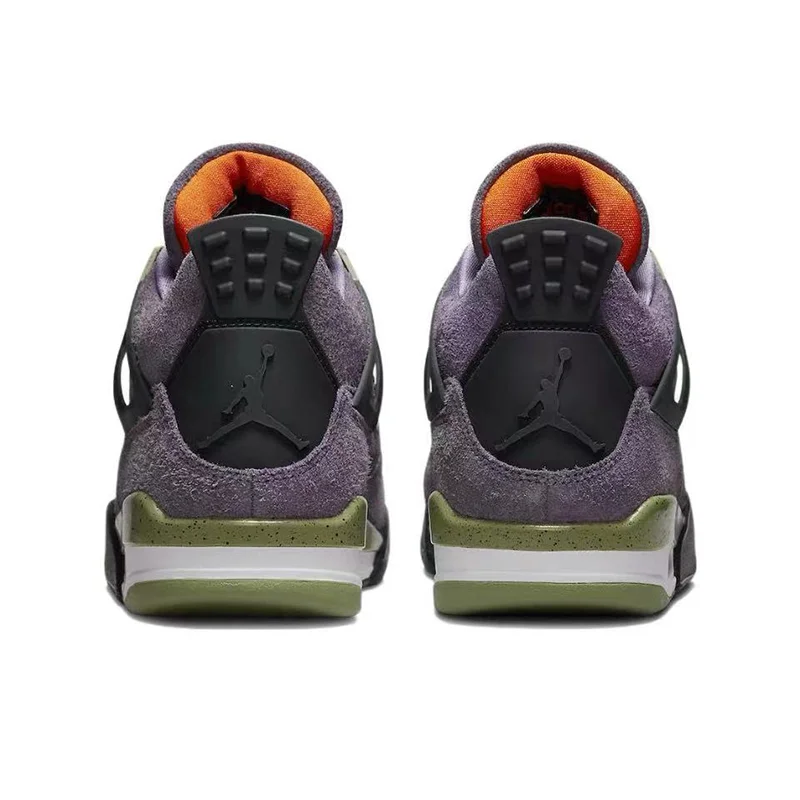 Фото Air Jordan 4, кожаные легкие и удобные высокие баскетбольные кроссовки Lucid Green в стиле ретро для №5