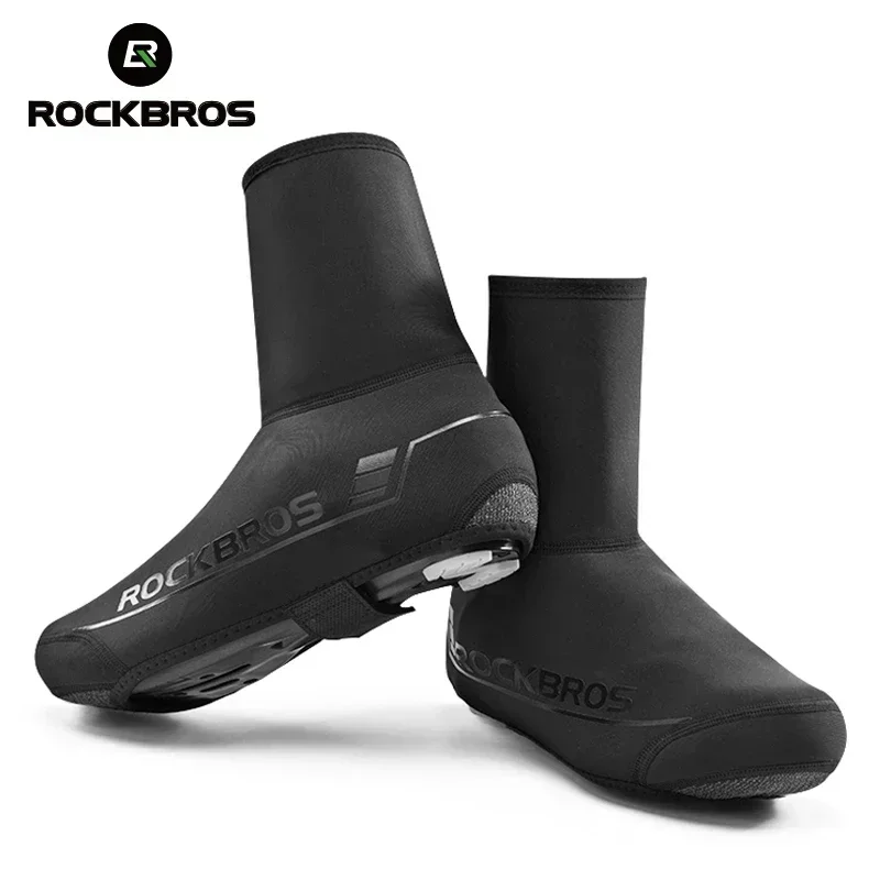 ROCKBROS зимние водонепроницаемые велосипедные бахилы, светоотражающие термоэластичные непромокаемые велосипедные бахилы, велосипедные бахилы, бахилы
