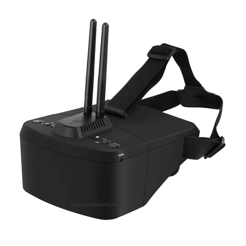 Фото Очки FPV 5,8G FPV 800D Pro, совместимые с двойными антеннами 5,8G/4,9G/1,2G, 5-дюймовые очки, видеоочки, гарнитура HD RC Drone №3