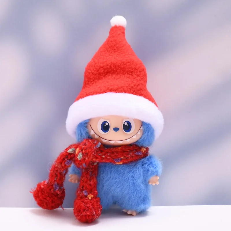 Аксессуары Labubu, одежда, подходящая для V4 Labubu 4,0, рождественский комплект с оленями, Labubu, красная одежда, рождественский модный подарок